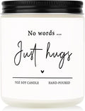 Sympathy Gift- No Words Just Hugs Candle Handmade Lavender- Bereavement/Thinking of You Gifts, Condolence/Cheer Up/Get Well Soon Gifts for Women Men, Comfort, Hug Gift, 7oz