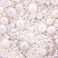 A Pinch Of - Glimmer Mother of Pearl Cake Sprinkles - 30g Edible Pearls for Cake Decorating - Weddings, Christenings, Christmas & Birthday Parties - Pearls Mix Cake Topper Sprinkles