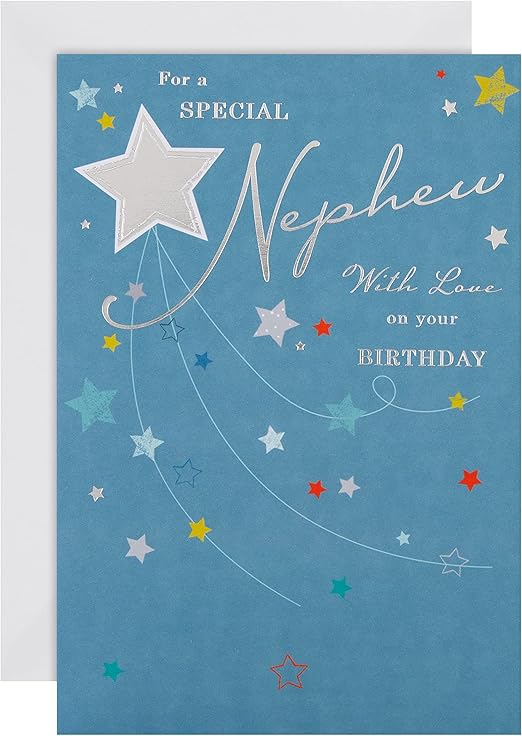 Hallmark Birthday Card For Nephew - Contemporary Star Design