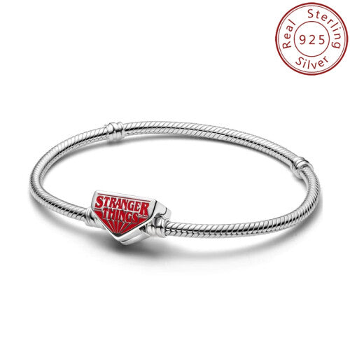 (GW1-18) Hot Toy Strange Thing 925 Sterling Silver Beads Compatible Original Brand 1:1 Logo Bracelet Original DIY Jewelry Pendant Gift, New Hot Series