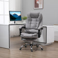 Vinsetto Heated 6 Points Vibration Massage Executive Office Chair Grey