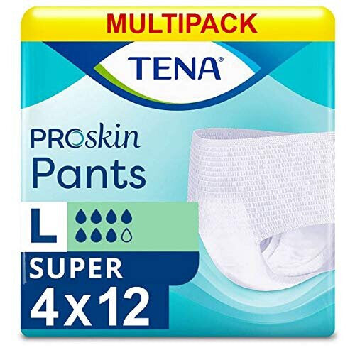 TENA Pants Super Large - 4 x Packs of 12 ( 48 Pants )