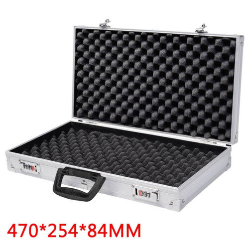 Aluminium Pistol Gun Storage Lockable Flight Case Foam Box Secured