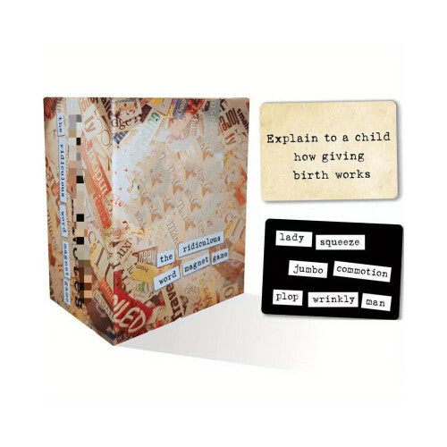 Party Game - Word Magnet Comedy Challenge for 3  Players (Expansions Compatible) - Hilarious Word Game with Prompt Cards Magnetic