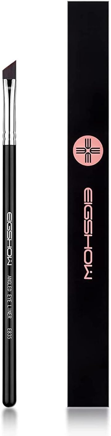 Eyeliner Brush, EIGSHOW Precision Eye Liner Makeup Brushes, Angled Eyeliner Brush,Ultra Thin Slanted Flat Angle, Cruelty-Free Synthetic Bristles,Great for Pros & Beginners (E835)