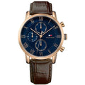 Tommy Hilfiger Men's Watch TH1791399 Brown Leather, New with Tags