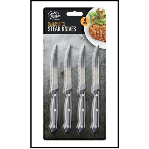 4 x Steak Knife Set Dishwasher Safe Steak Knives Stainless Knives
