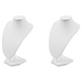 Jewelry Stand Portrait Model Necklace Display Props White 22 x 16cm