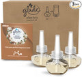 Glade Plug in Air Freshener Refill, Electric Scented Oil Room Air Freshener, Sandalwood & Jasmine, Pack of 3 Refills (3 x 20ml)
