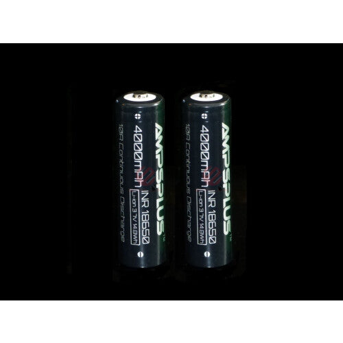 2x Ampsplus 18650 4000mah 3.7V Battery Button Top