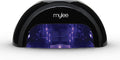 Mylee Grande LED Gel Nail Polish Drying Lamp, 5-Finger Convex Curing Technology with Removable Base, Low Heat Mode and Digital Countdown Screen (Black, Grande)
