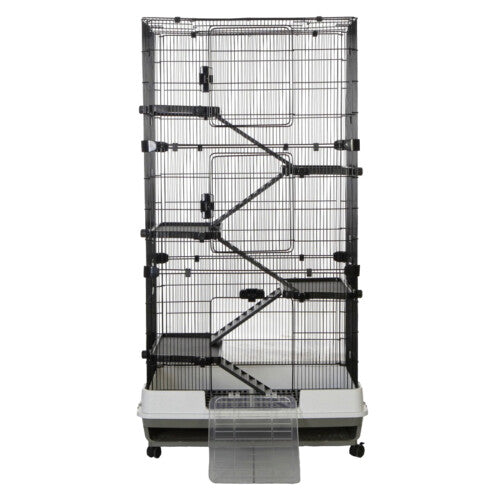 Chatsworth 80cm Rat Ferret Chinchilla Pet Cage, 5-Level Platforms TK51406