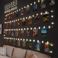 litogo 100 LED Photo Clip String Lights, 10M Battery Powered Fairy Lights with 60 Clips Hanging Photos, Mini Silver Wire Polaroid Peg Lights for Birthday Party Picture Card Decorations[Energy Class E]