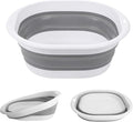 Collapsible Washing Up Bowl, Portable Wash Basin Silicone Plastic Basket Multipurpose Outdoor Travel Basin Camping Sink, Space Saving Folding Washtub (5L)