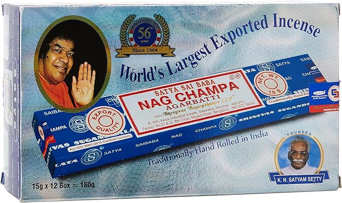 Satya FBA_II100NC Nag Champa Incense Sticks 15 gms (Special 12 Pack)