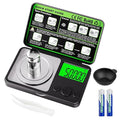 Wigearss 0.001g/50g Digital Milligram Scale, Mini Gram Scale,Pocket Micro Scale for Jewelry,Powders,Medicine,food, High Precision Mg Sc-ale with Tweezer,Cal Weight, Battery,Measuring Cup-50g MAX