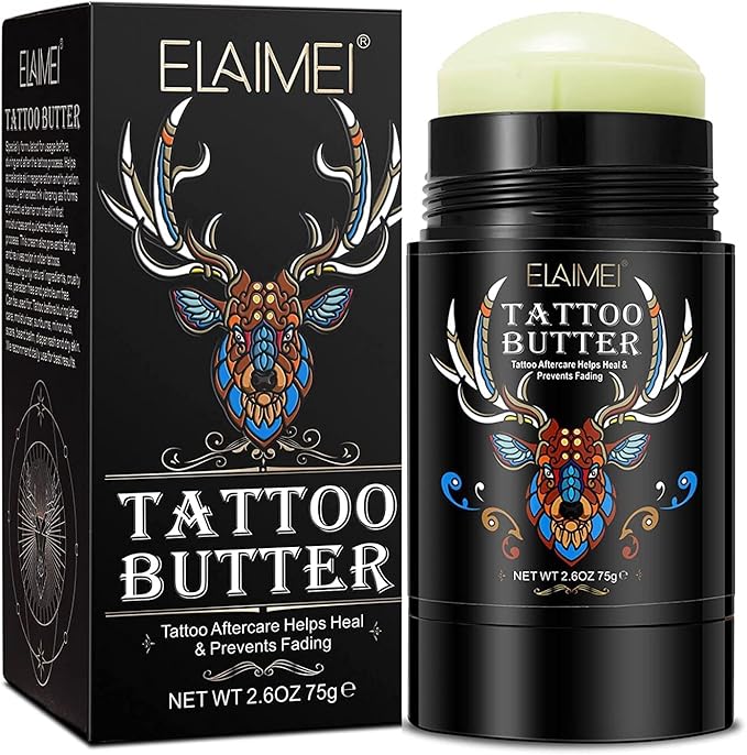 DABIUSY Tattoo Cream 75g, Balm for New & Old Tattoo Care & Color Enhancement, 2.6 ounces
