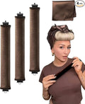 Heatless Hair Curler to Sleep in No Heat Satin Heatless Curls Overnight Rods Curling Set Jumbo Large Foam Sponge Hair Rollers Curlers for Long Short Hair Volume Women Styling Tools