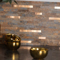 dc fix SLATE AND METAL Self-adhesive Premium Wall Tiles (1 tile)