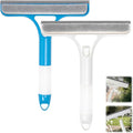 3 in 1 Window Cleaning Scraper, window squeegee, 2 pcs squeegee window cleaner, Multi-functional Spray Window Squeegee Cleaner with Spray Bottle for Kitchen, Car Windshields, Home, Bathrooms