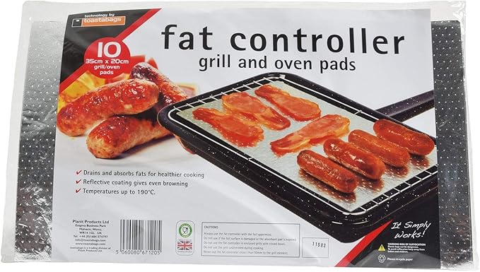 10 Fat Controllers. Fat Trapper Cooking Pads. Grill & Oven. ABSORBS Fat