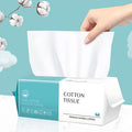 Disposable Face Towel 100 Count, Soft Cotton Clean Towels, Biodegradable Disposable Towels, Skin Care, Makeup Remover, Face Wipes and Facial Cleansing