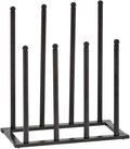 Trendi Welly Boot Rack for Indoor/Outdoor | 4/6/8 Pair Neat and Tidy Boot Organizer | Space-Saving Metal Design, Ideal for Tall & Short Wellys, Shoes & Boots (Black- 4 Pair Rack)