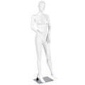 177 cm Full-Body Female Mannequin - Realistic Display, PP Plastic, Rotatable Head/Arms, Stable Aluminum Base