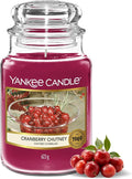 Yankee Candle Scented Candle | Cranberry Chutney Large Jar | Long Burning Candles: up to 150 Hours | Perfect Christmas Gifts for Women