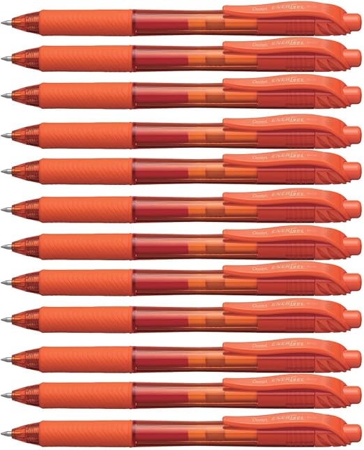 Pentel EnerGel X Orange - Pack of 12