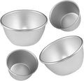 4 Pack Pudding Moulds, Mini Pudding Basins, Aluminium Baking Cups Nonstick Muffin Tin Dariole Moulds Egg Tart Mould Cups Cupcake Basins for Kitchen DIY Cooking (Pack of 4)