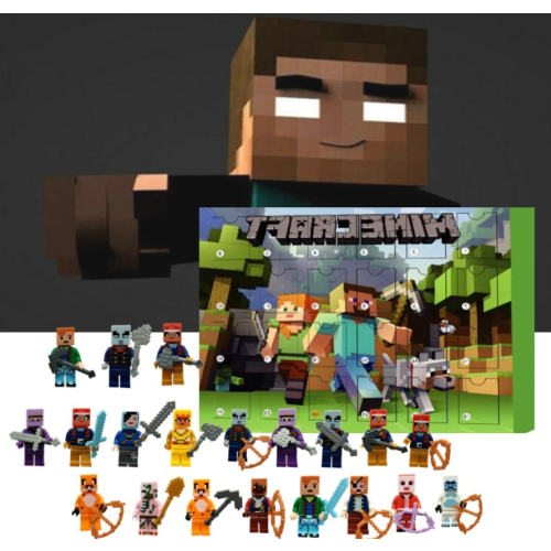 2025 Kids Christmas Minecraft Figures Advent Calendar Toys Xmas Gifts