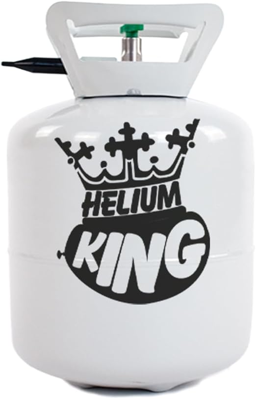 Disposable Helium Gas Canister - Fills 50 x 9 Inch Latex Balloons or 18 Foil Balloons - Helium Balloon Gas UK Filled Helium Cylinder for Parties