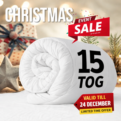 (King) Extreme Winter Warm 15 Tog Anti Allergy Duvet Single Double King Size