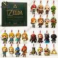 (The Legend of Zelda Heroes and Villains Advent Holiday Blind Box, 26*18*3cm) The Legend of Zelda Heroes and Villains Advent Holiday Blind Box Christmas Tree Decoration Acrylic Pendant