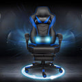 Massage Gaming Chair Swivel Computer Desk Seat Office Recliner Blue
