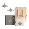 Saturn-Inspired Vivienne Westwood Stud Earrings Gift Set â€“ Timeless, Elegant Jewelry for Women