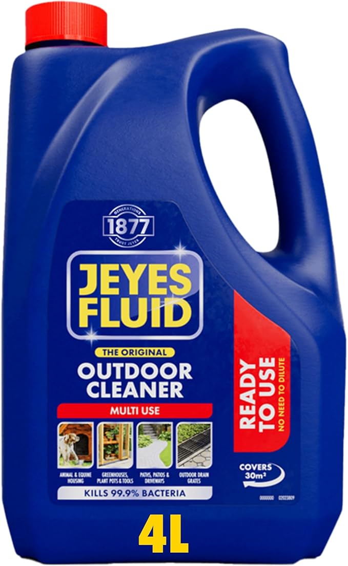 Jeyes Fluid Outdoor Cleaner – Ready to Use Disinfectant – Spray Kills 99.9% of Bacteria, Patio Cleaner for Paths, Pet Housing or Greenhouses – Tackles Dirt & Stains