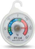 Fridge Or Freezer Thermometer 52 mm Dial, Colour Coded Zones. Ideal For Home, Restaurants, Bars, Cafes