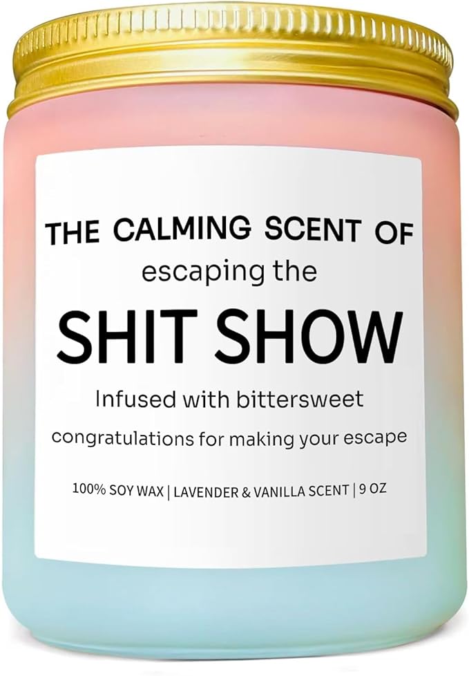 Sarcastic Candles, Going Away, Goodbye, Farewell Gifts for Coworkers - Retirement, Coworker Leaving Gifts for Colleagues Women, Men - Leaving Job, Moving Away Presents for Friends, Boss, Work Bestie