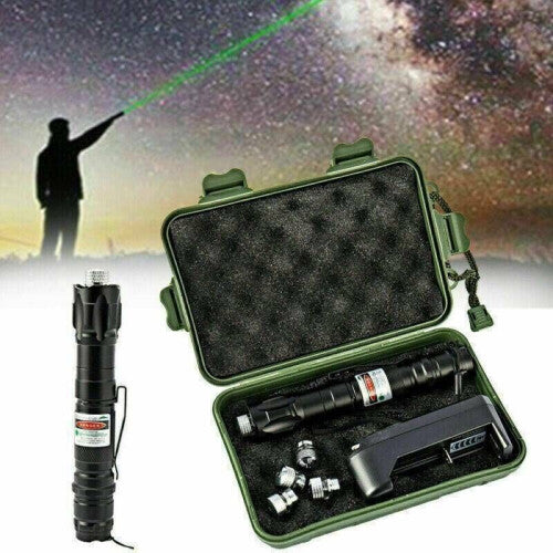 Rechargable Laser Pointer Pen 532nm Beam Light Laser 1000 Meters w/Box