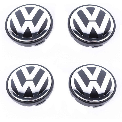 VW Car Wheel Centre Hub Caps 56mm 4 PCS For Jetta 1999-2009 Polo 2002-2015