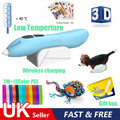 Kids Low Temp 3D Printing Pen Set with PCL Filament & Charging Base