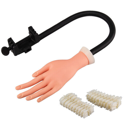 Adjustable Practice Nail Training Hand Model Tool Gel False Tip UK