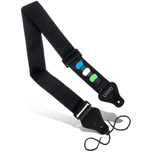 Adjustable Guitar Strap with Leather Ends