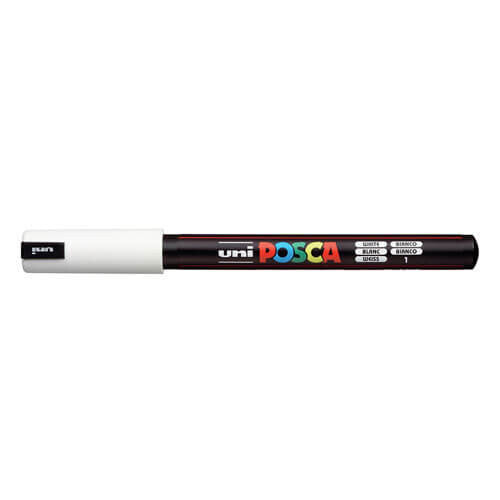 Posca White 0.7mm Extra Fine Marker Pen