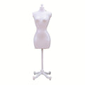 (White) Female Mannequin Body With Stand Decor Body Dress Form Full Body Display Dress Seamstress Model Jewelry Display