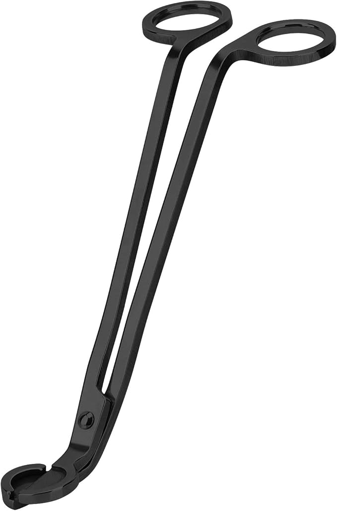 Wick Trimmer Wick Clipper Wick Cutter Wick Scissor Scented Candles Lovers, Wick Stainless Steel Trimmer Oil Lamp Candle Accessories Trimmer Scissors Cutter(Black) (1)