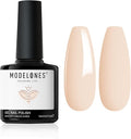 Modelones Sweetie Nude Gel Polish, 1 Pcs 15ml Soft Nude Color Gel Nail Polish Soak Off LED Long Lasting French Manicure Essential Gel Nail Varnish Salon Design DIY at Home Gifts for Women