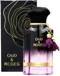 Oud and roses eau de parfum, 60ml | For men and women | Turkish Rose | Oud | Lavender | Sandalwood | Amber | Musk | HIGH OIL CONCENTRATION